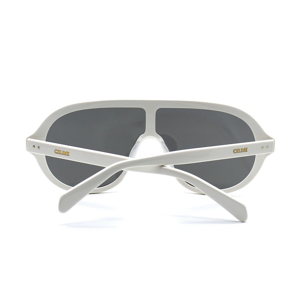 CELINE CL40234I WHITE DARK GREY LENS UNISEX SUNGLASSES - Picture 7 of 12